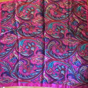 Pink Paisely Satiny scarf